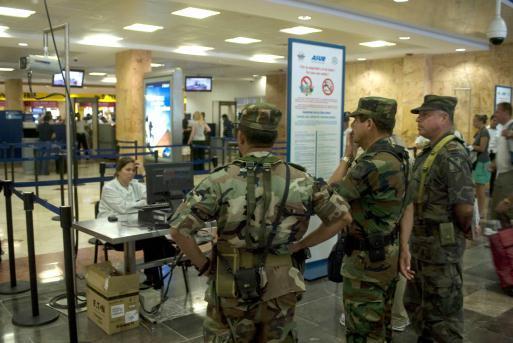 Cancun Airport Security Check